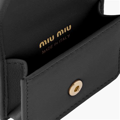 Black Matelassé Nappa Leather Airpods Pro Case 